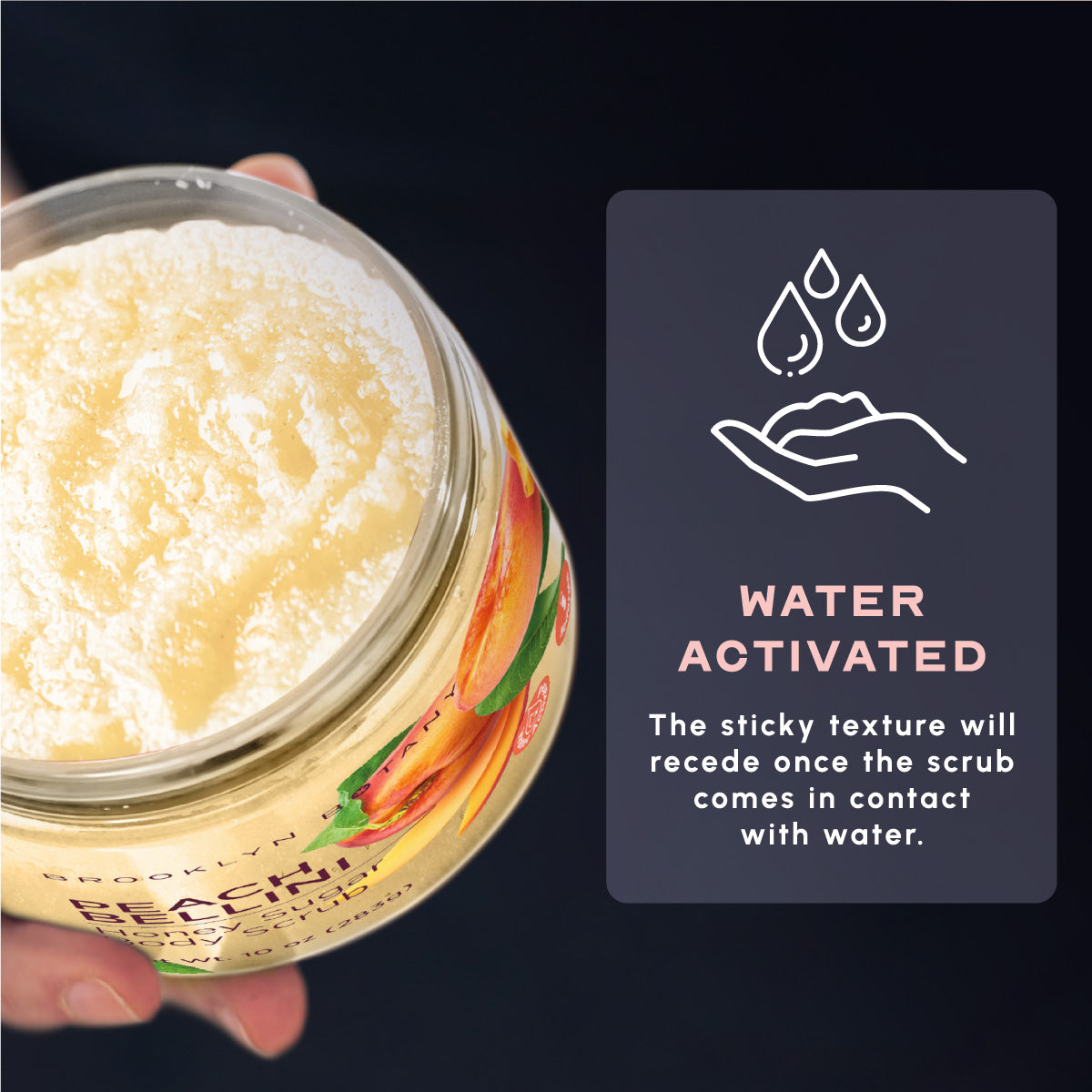 Peach Bellini Honey Sugar Body Scrub
