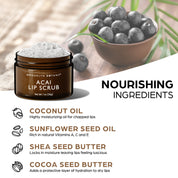 Lip Scrub Exfoliator - Acai 1 oz