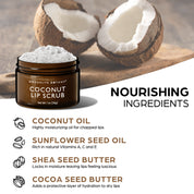 Lip Scrub Exfoliator - Coconut 1 oz