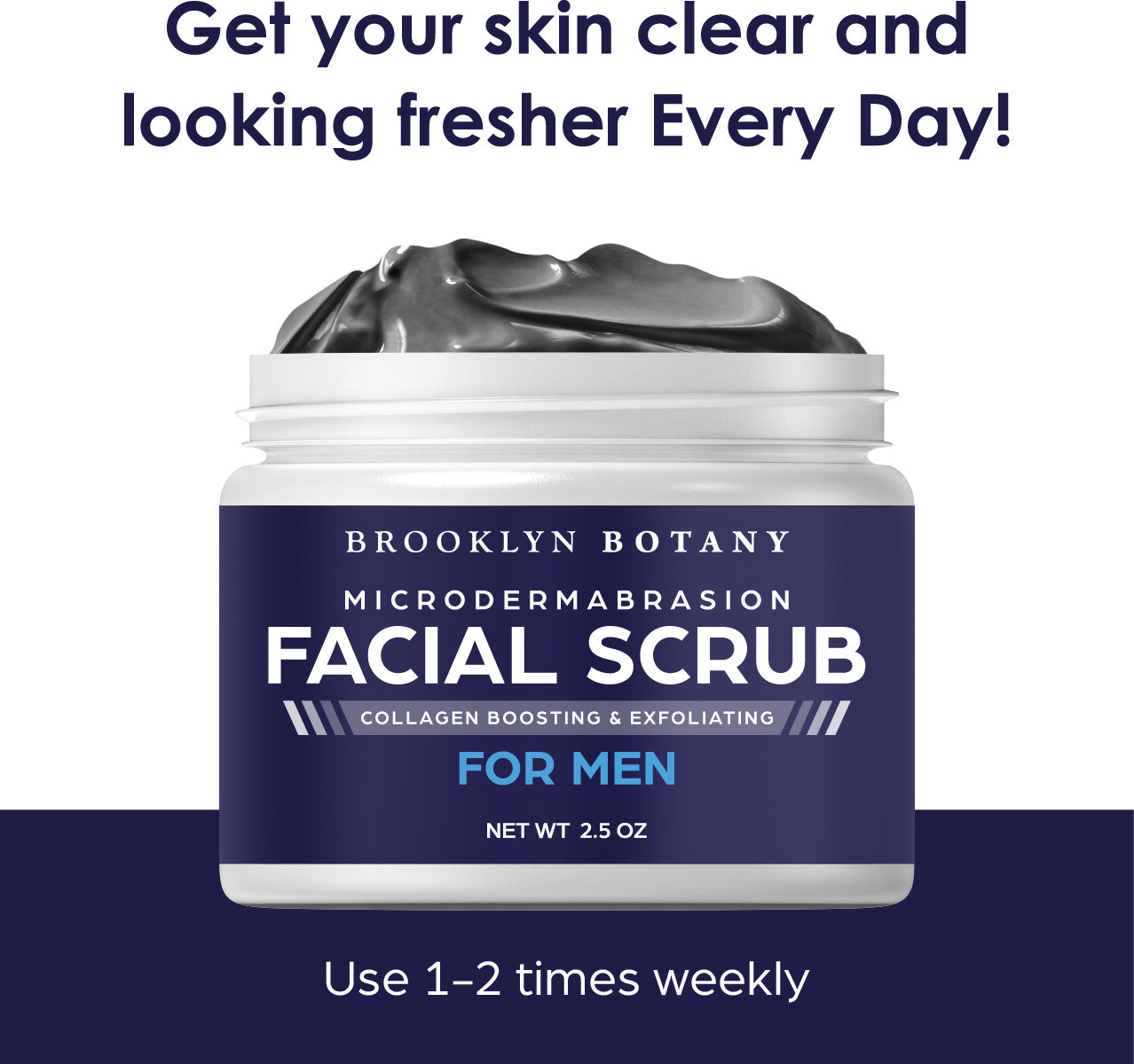 Microdermabrasion Facial Scrub for Men 2.5 oz