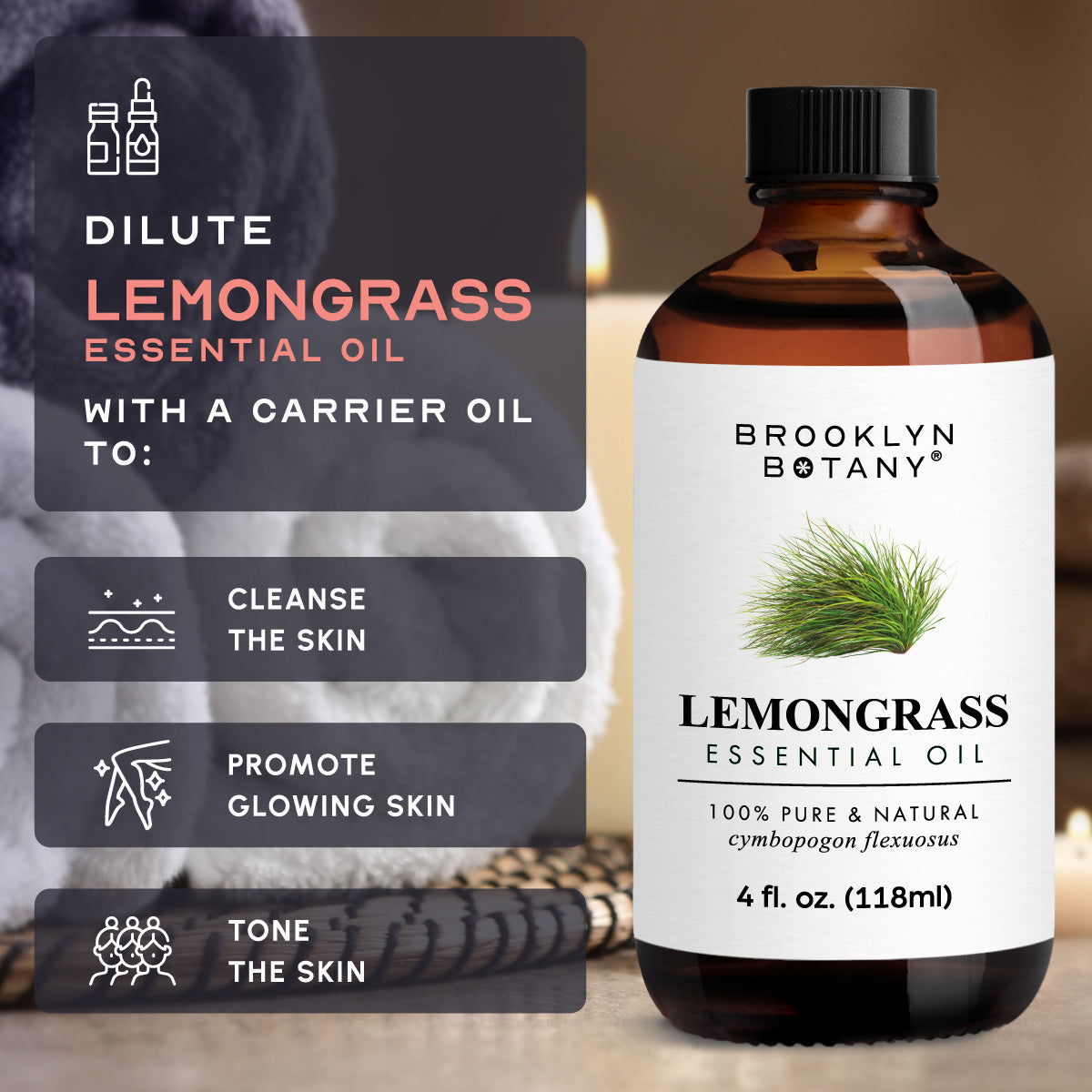 Lemongrass Essential Oil 4 oz