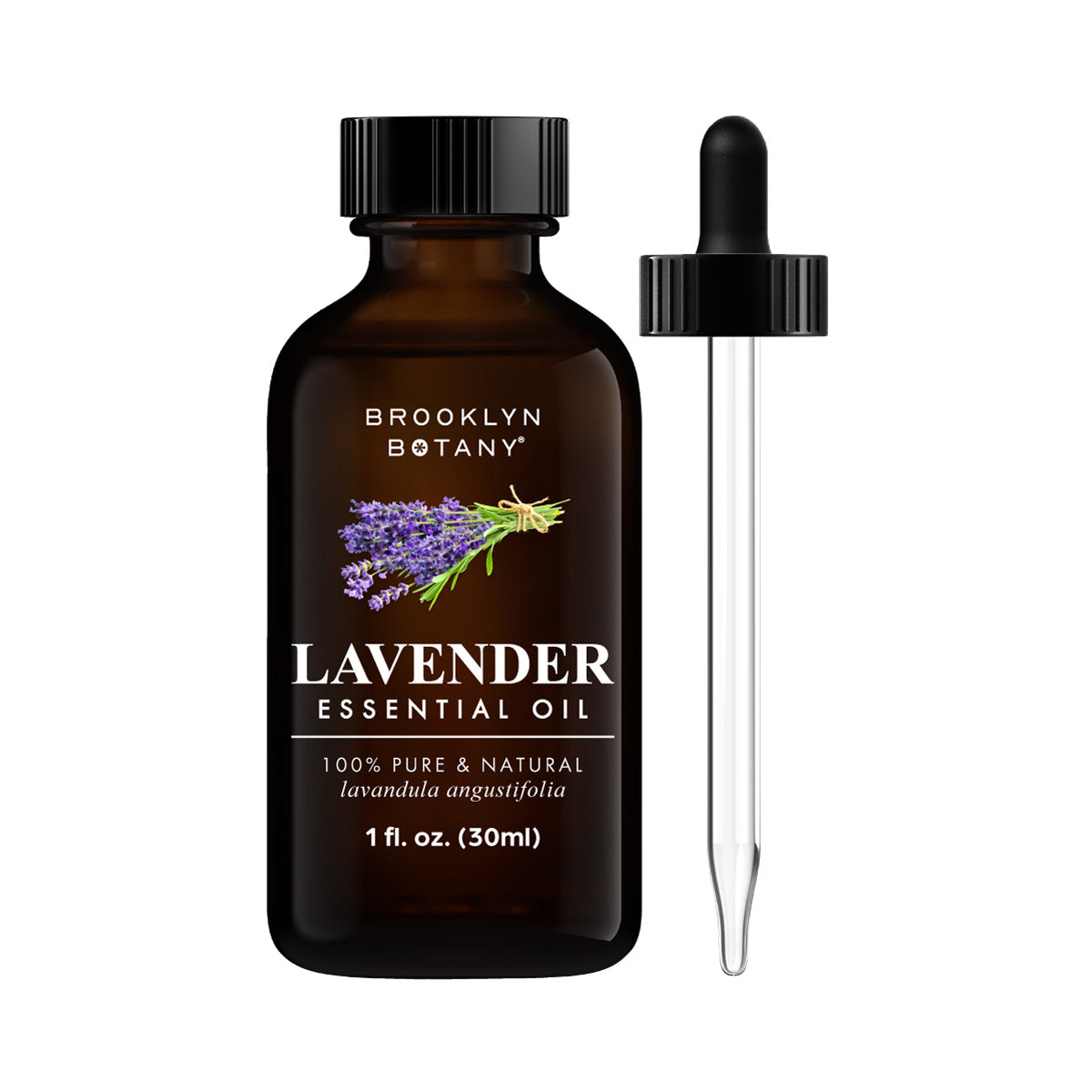 Brooklyn Botany Lavender Essential Oil - 100% Pure and Natural - Therapeutic Grade Essential Oil with Dropper - Lavender Oil for
