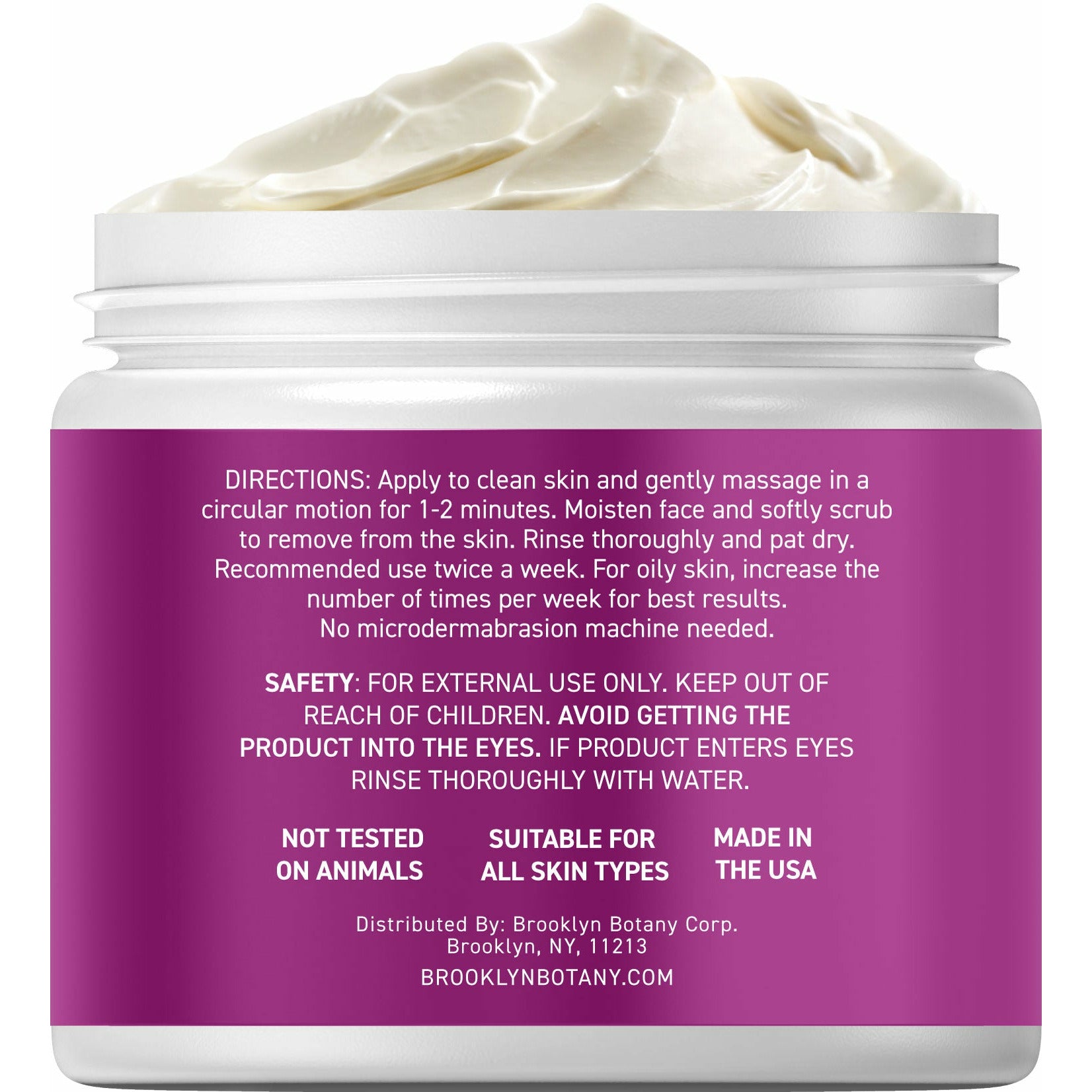 Microdermabrasion Facial Scrub 2.5 oz – Exfoliating Face Scrub