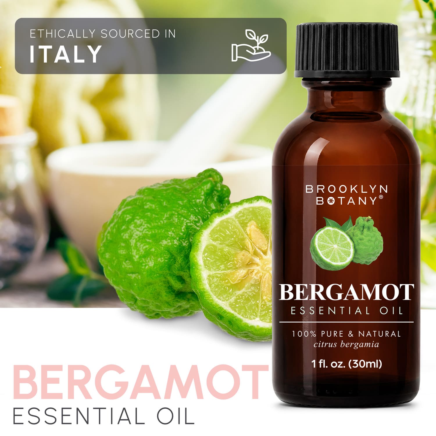 Bergamot Essential Oil for Diffuser & Aromatherapy