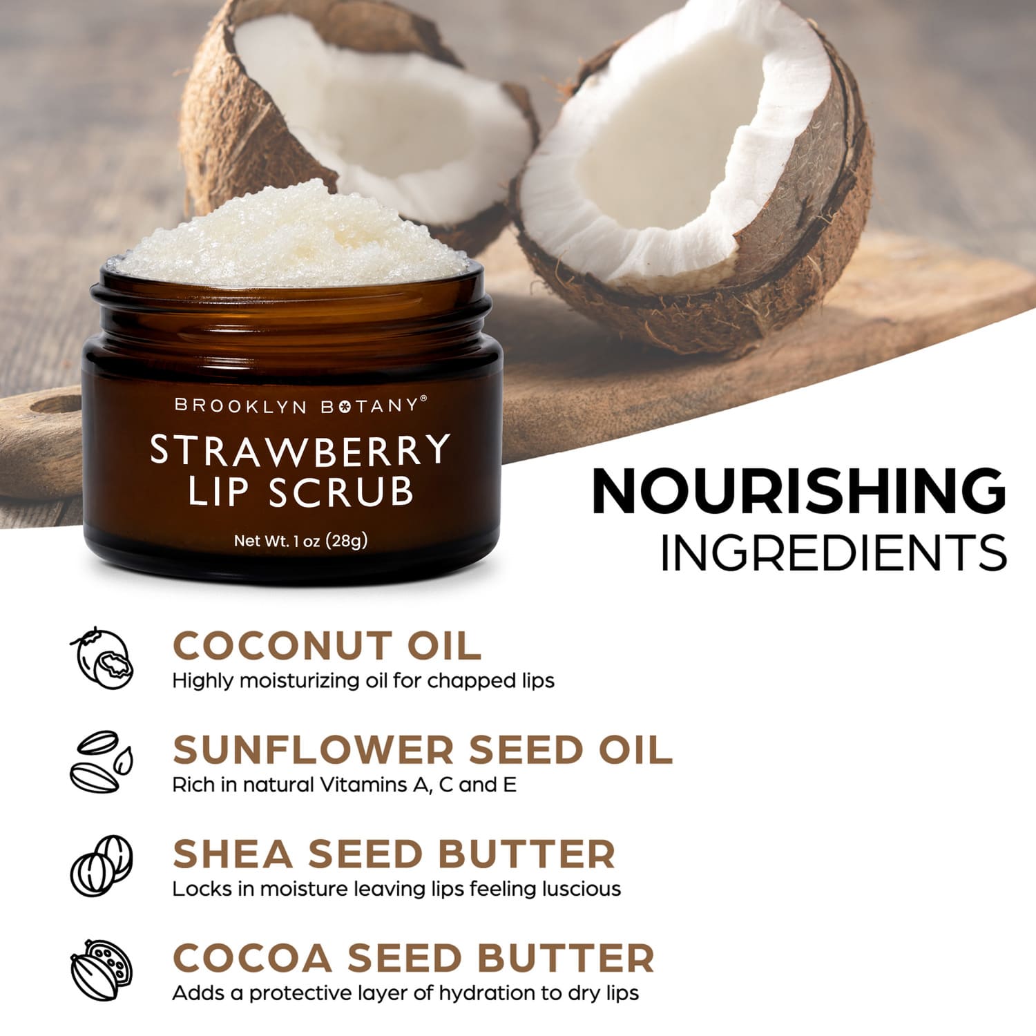 Lip Scrub Exfoliator - Strawberry