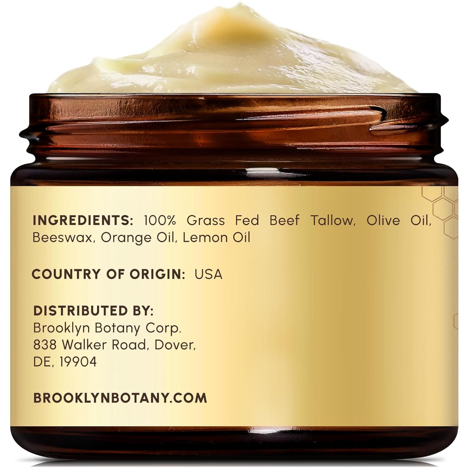 Beef Tallow Balm infused with Orange and Lemon Oil