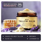 Beef Tallow Balm Infused with Lavender