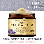 Beef Tallow Balm Infused with Lavender