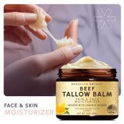 Beef Tallow Balm infused with Orange and Lemon Oil