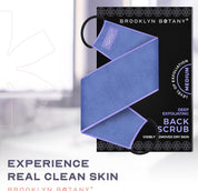 Exfoliating Back Scrubber for Shower and Bath with Handles