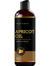 Brooklyn Botany Apricot Kernel Oil for Skin, Hair and Face - 100% Pure and Natural Body Oil and Hair Oil - Carrier Oil for Essential Oils, Aromatherapy and Massage Oil - 8 fl Oz