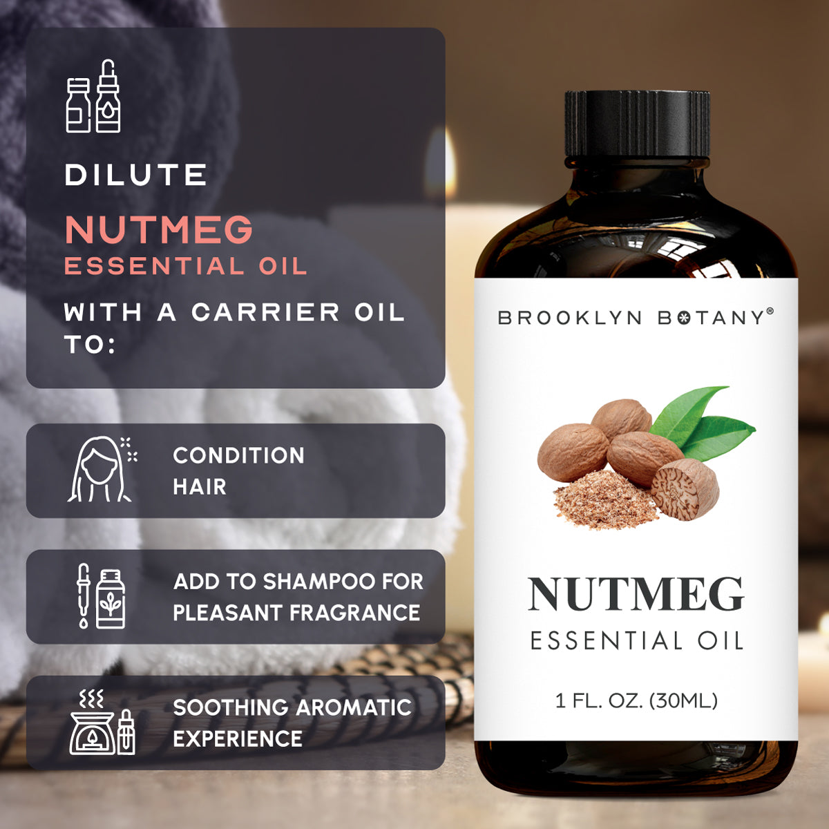 Nutmeg Essential Oil 1 OZ