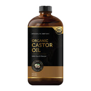 Organic Castor Oil - Glass Bottle - 16 oz