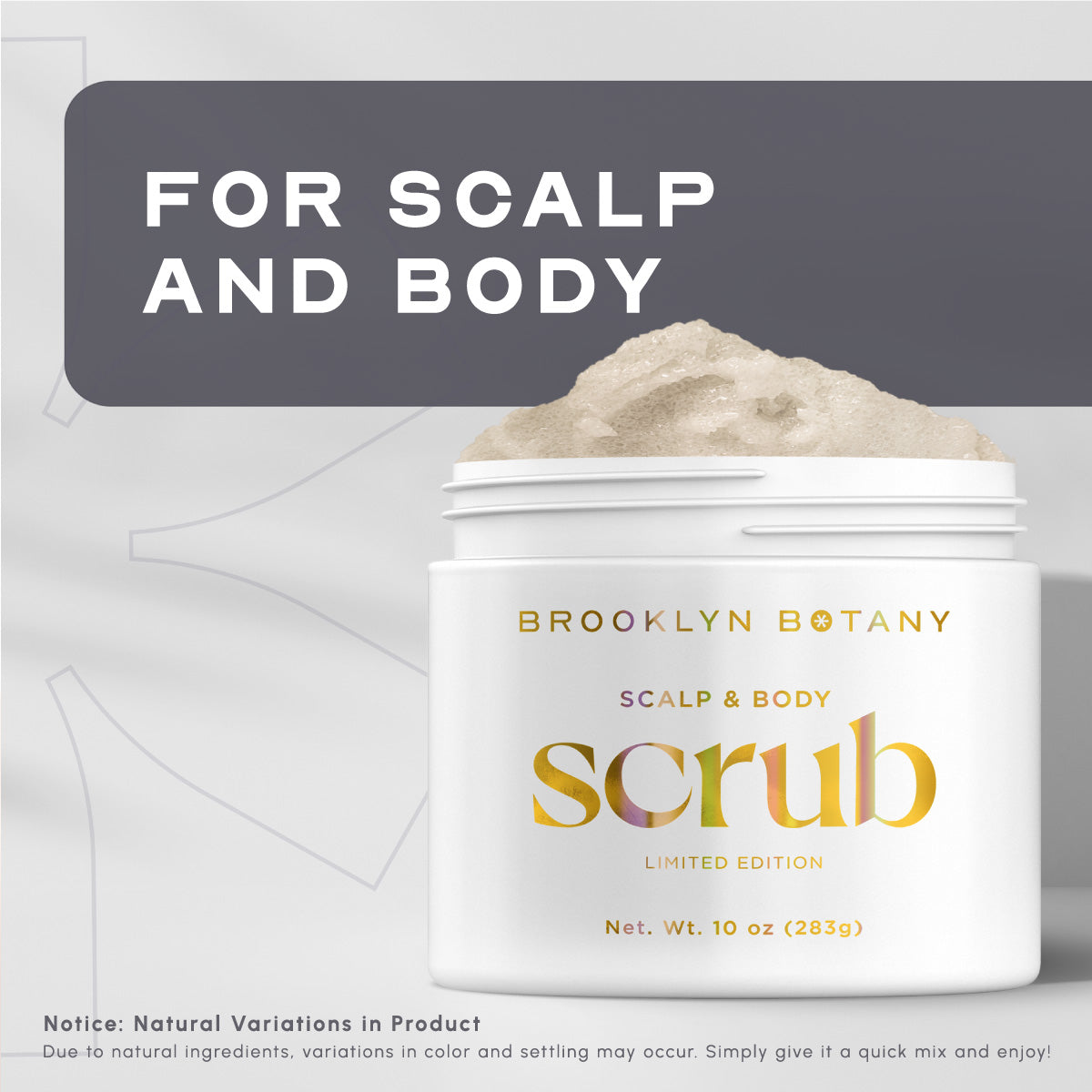 Scalp and Body Sugar Scrub -  made with Coconut Oil - Tropical Scent