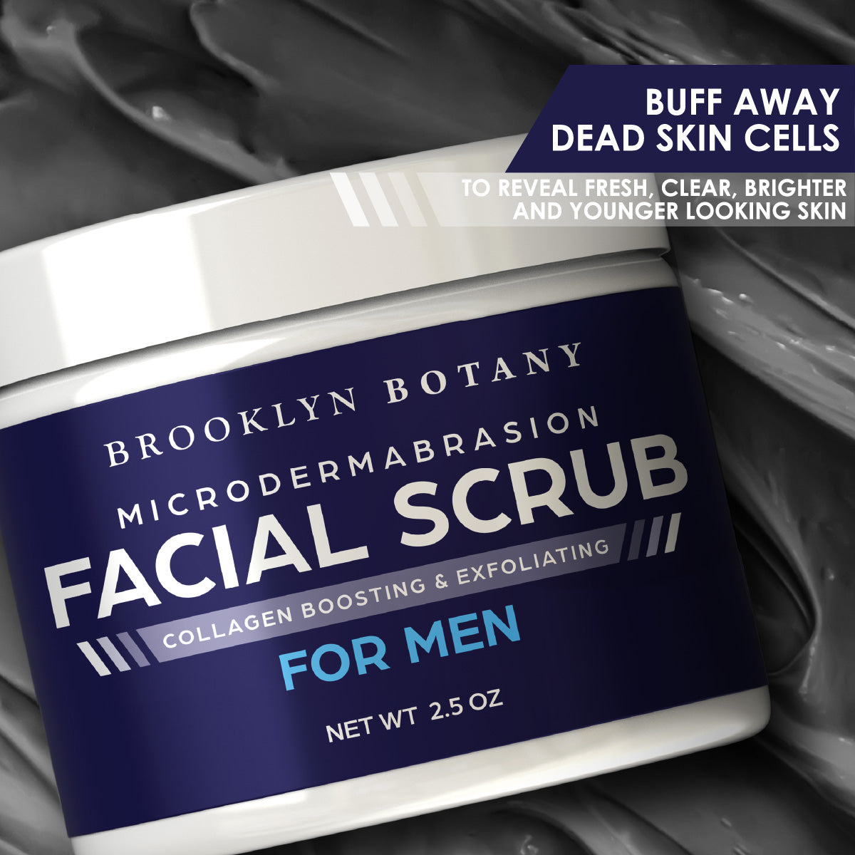 Microdermabrasion Facial Scrub for Men 2.5 oz