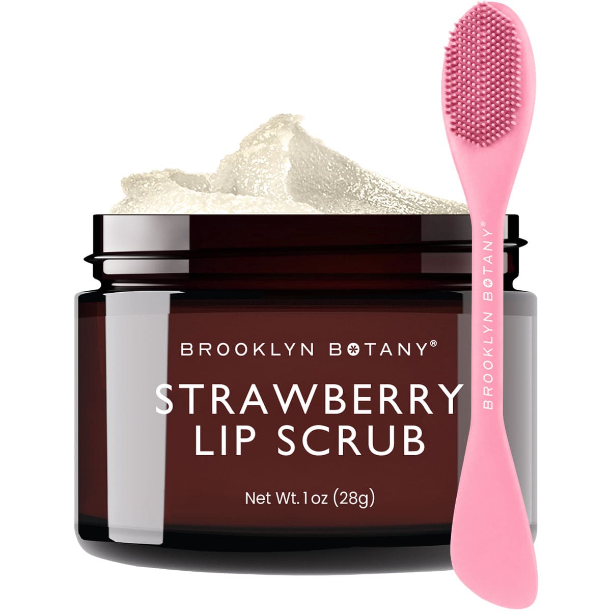 Lip Scrub Exfoliator with Silicone Scrubber