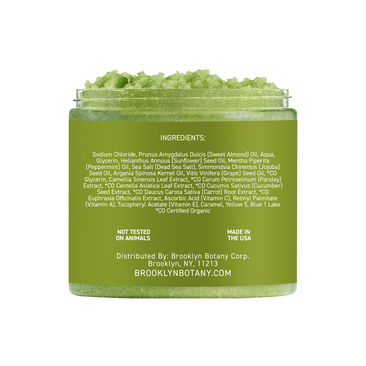 matcha green tea scrub ingredients